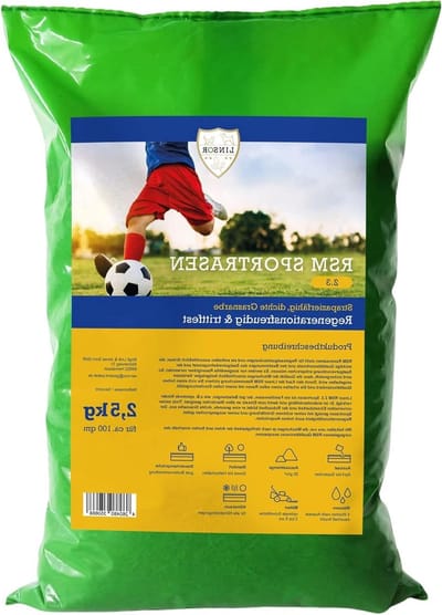 Graszaad Mix - Speelgazon Robuust - Dicht Groen Gazon - Hoge Regeneratie - 2.5kg - Groen