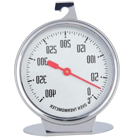 Oventhermometer van RVS voor nauwkeurige temperatuurmeting tot 400℃, ideaal voor pizza en barbecue koken