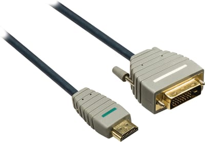 Bandridge BVL1102 High Speed HDMI Kabel HDMI-Connector - DVI-D 24+1-Pins Male 2.00 m Blauw