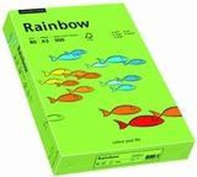 Rainbow gekleurd papier A3 160 gram 76 groen 250 vel