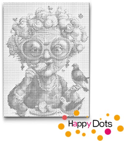 HappyDots DOT Painting Gekke oma's 09 - 30x40cm
