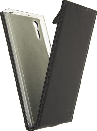 Mobilize Telefoonhoesje geschikt voor Sony Xperia XZ Hoesje | Mobilize Classic Gelly Flipcase | Pasjeshouder voor 1 Pasje | Telefoonhoesje voor Pinpas / OV Kaart / Rijbewijs - Zwart