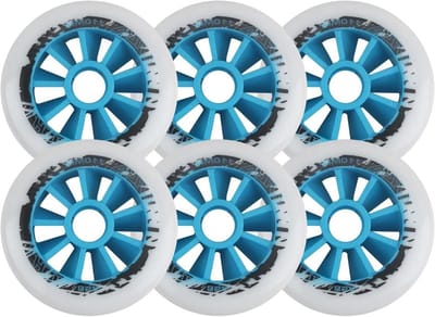 Skeeler Wielen - Rolschaats Onderdelen - Soepel Rijden - Duurzaam PU Materiaal - 6 Stuks 90mm - Blauw