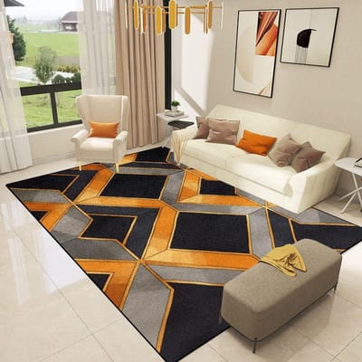 Nordic Decoratie Geometrie Tapijten Woonkamer Licht Luxe Vloerkleden Huis Sofa Gebied Vloermat Kamerdecor Hal Zacht Groot Tapijt 60*90cm