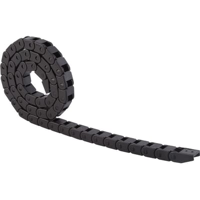 R28 Zwarte Nylon Kabelrupsketting Draadhouder 1000 mm 40 Lang Voor 3D Printer CNC Router Machine black