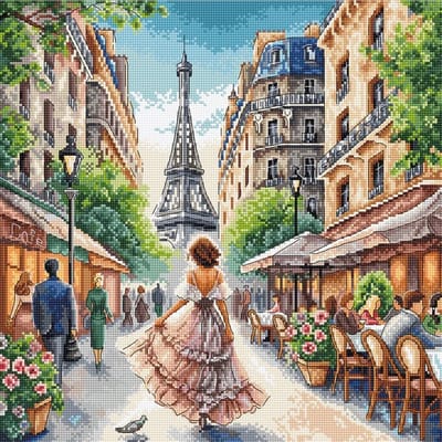 Borduurpakket AVA Stitch - From Paris With Love - Met liefde uit Parijs - 126