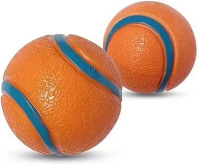 Livano Honden Speelgoed - Hond - Speelgoed - Dog Toy - Bal - Oranje - 5 cm