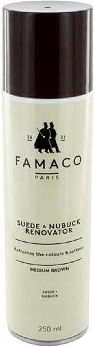 Famaco Renovateur Daim - Kleurhersteller voor Suede enNubuk - 250 ml spuitbus - Bordeaux