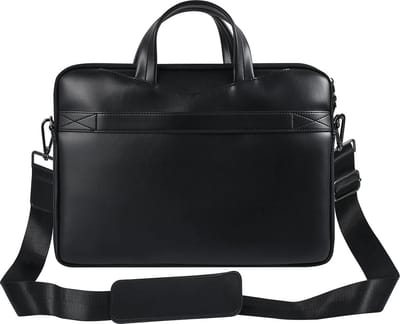 Laptoptas 15,6 inch Leren Laptoptas - Tas - Geschikt voor: Macbook Hoes - 15.6 inch - Laptoptas - Laptophoes - Zwart