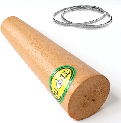 Ronde houten bangle mal voor het aanpassen en repareren van sieraden, ideaal voor armbanden en ringen