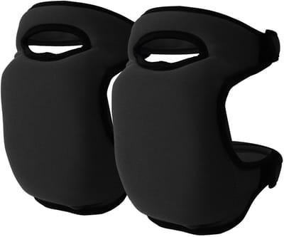 1 paar - Kniebeschermers - Kniekussenmodel - Kniebeschermers - Extra dik memory foam - Antislip verstelbare kniebeschermers - Geschikt voor tuinieren, schoonmaken, op de knieën vloeren schrobben, snoeien en soortgelijke taken - Zwart