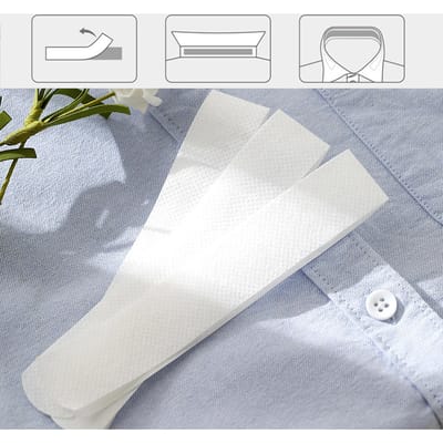 Zelfklevende Zweetbeschermer Strips Onzichtbaar Kraag Zweetmat Tape Wegwerp Kussen Voor Reizen Sport gray