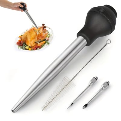 Bovista Marinade Injectiespuit - Marinade Injector - Vlees Injectiespuit - Marinade Spuit - Vlees Spuit - Vlees Injector - Bbq Injectiespuit - Meat Injector