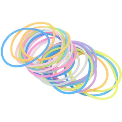 24 Stuks Luminescente Siliconen Jelly Armbanden Zacht Flexibel Elastisch Multicolor Siliconen Polsbandje beige