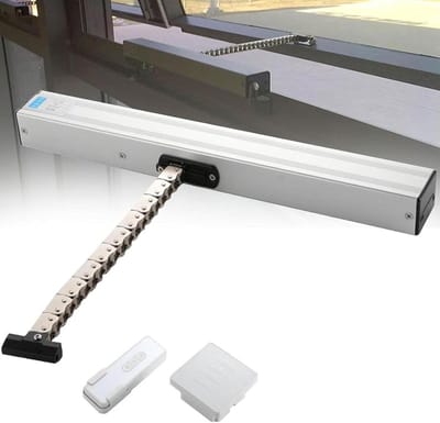 Elektrische Raamopener - Automatisch Mechanisme - Eenvoudige Ventilatie - Afstandsbediening Bediening - 400N Kracht - Zilverkleurig