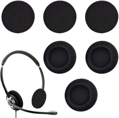 Dailygoods- Hoofdtelefoon Oorkussens 50 mm - Vervangende Oorkussens - Schuimbekleding - Comfortabel - Geluidsisolatie - Duurzaam Materiaal - Oorpads