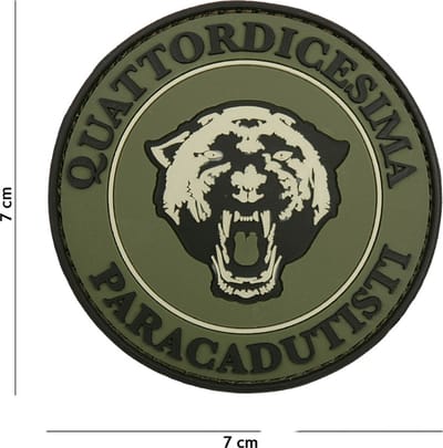 Embleem 3D PVC Paracadutisti groen