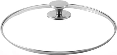 Pannendeksel Universeel - Deksel voor potten - Koken en braden - Gehard glas - 26cm - Zilver