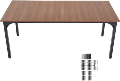 Rechthoekige eettafel Keukentafel (alleen tafel) 180 cm Bruin