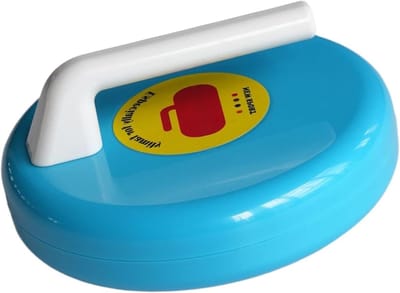 Shuffleboard Pucks - Curling Spel - Familie Entertainment - Robuuste ABS Constructie - 11 cm - Hemelsblauw