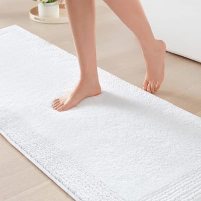 Omkeerbare 100% Katoen Luxe Badmat 3000 GSM | Pluche Hoogpolig Absorberend en Sneldrogend