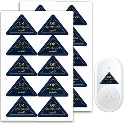 20 Stuks Kleine Vragenloze Bordjes voor Thuisgebruik - Ideaal voor Deur, Muur en Raam (Zwart)