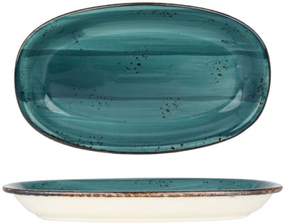 By Bone Serveerschaal - Harmony Tropical - Porselein - 24x14.5 cm - set van 2