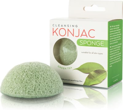 Konjac Spons Green Tea Matcha - Face Wash - Natuurlijke Gezichtsreiniging - Konjac Spons Rituals - Facial Puff - Skincare - Makeup Remover