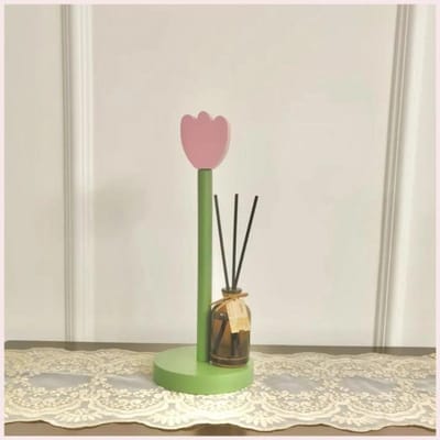 Houten Keukenrolhouder Creatieve Bloemen Handdoekhouder Badkamer Tissue Standaard Woondecoratie Eettafel Servettenrek Ornamenten