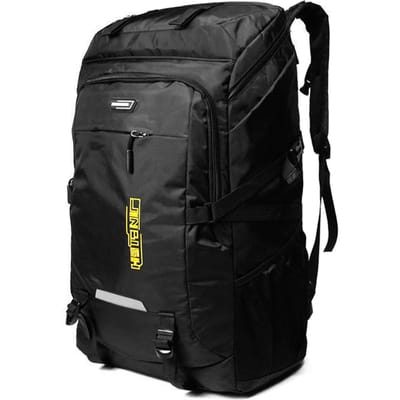 80L Bergsportrugzak Waterdichte Outdoor Hardlooptas Fietstas Grote Capaciteit Fietstas zwart