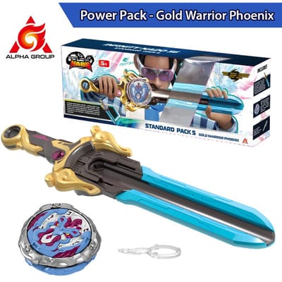 Infinity Nado 6 Power Pack - Spirit Wind Panda Geüpgradede Metalen Draaitol Gyro, 39cm Zwaard Lanceerder Kinderspeelgoed Verjaardagscadeau