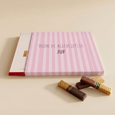 Merci Chocolade | Chocoladecadeaus | Bedankt | Cadeau | Allerliefste Juf | 250 gram | Fotofabriek
