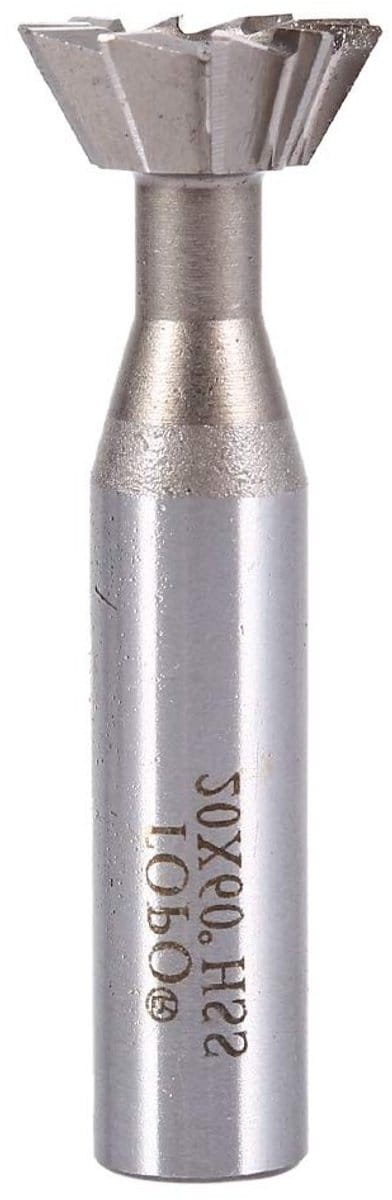 Dovetail Groove Freesfrees - 20mm HSS Dovetail Cutter met 60 Graad en Rechte Schacht voor CNC Bewerking