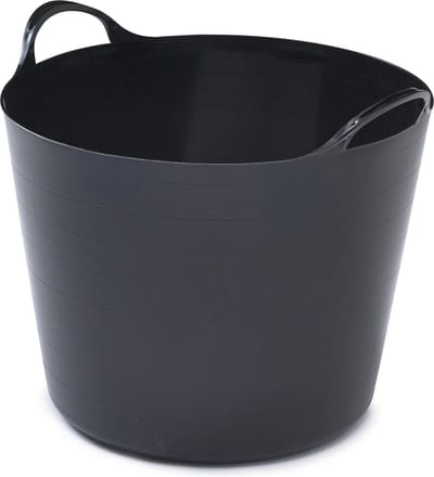 Whitefurze Flexibele emmer - 26 liter - Kunststof - Zwart - 38 x 41 x 35 cm