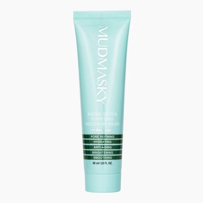 MUDMASKY® Facial Detox Purifying Recovery Mask - Reinigend gezichtsmasker met Japanse Matcha en groene thee - Natuurlijk Anti-Acne Kleimasker - Acné en mee-eters weg in 3 weken! Vette huid - Puistjes -moddermasker