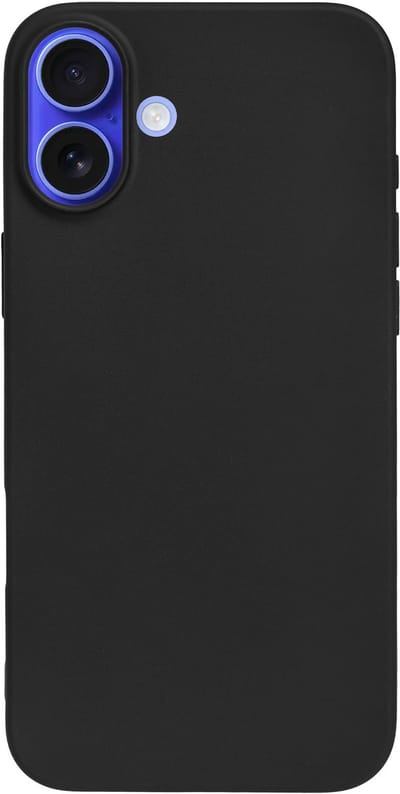 BMAX Siliconen hard case hoesje voor iPhone 16 Plus - Hardcover - Apple - Back cover - Backcover - Beschermhoesje - Telefoonhoesje - Hard case - Telefoonbescherming - Zwart