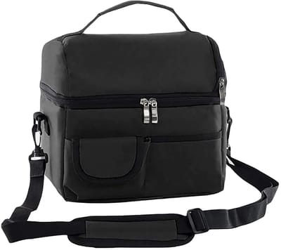 Dailygoods- Koeltas Dubbellaags - Geïsoleerde Lunchbox - Opvouwbaar - Oxford-Stof - Warmtebehoud 3-6 Uur - Afmetingen 25x23x16 cm