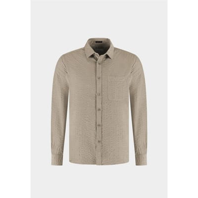 Dstrezzed Ds_patric Shirt Vintage Khaki Maat: L | Casual Overhemden Outlet | Heren | Bruin