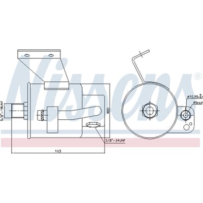 Droger, airconditioningsysteem NISSENS 95182