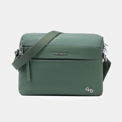 Hedgren MORI – A4 Crossbody 13 inch – 2 compartimenten – Smart Sleeve – Gerecycled waterafstotend materiaal – RFID – Duck Green