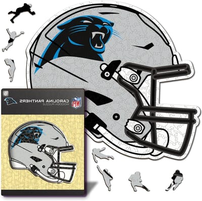 Houten Puzzel - Legpuzzel Puzzelspel - Ontspannen Vrije Tijd - Unieke Vorm Puzzelstukjes - 150 Stukjes - Carolina Panthers