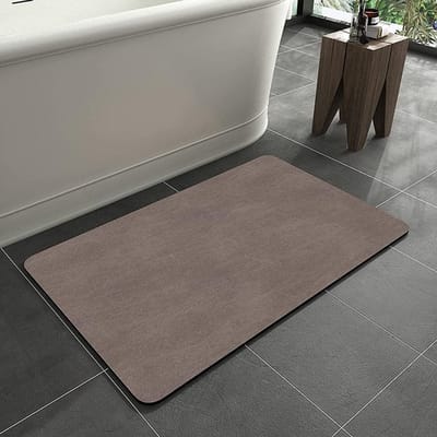 Eenvoudige Effen Kleur Diatomeeënaarde Vloermat Badkamervloermat Badkamer Absorberende Voetmat Huishoudelijke Entree Deurmat 40*60cm