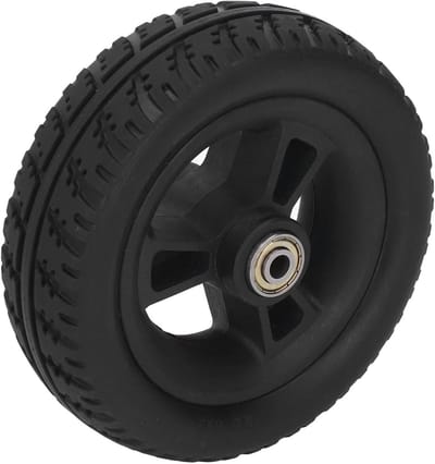 Rolstoelwiel - Universeel wiel - Mobiliteit verbeteren - Antislip PU - 6 inch - Zwart