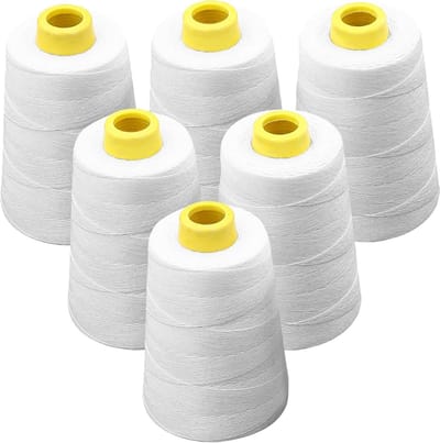 Zak Sluitmachine - Naaimachine Garen - Tassen Naaien - Zes-Strand Vezel - 6 Rollen - Wit