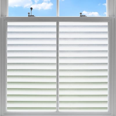 Raamfolie privacy film 60 x 200 cm - gestreept patroon - zonder lijm - eenvoudig te installeren - ShopVlot