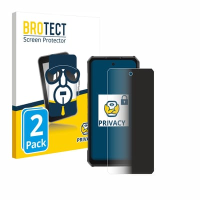 BROTECT - privacy screenprotector voor Ulefone Armor 30 Pro - Folie Beschermfolie Blauwlichtfilter 2 Stuks
