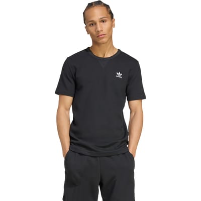 Adidas Essentials T-shirts Heren - Zwart - Maat M - Katoen Jersey