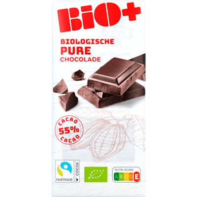 Chocoladereep puur 55% cacao fairtrade