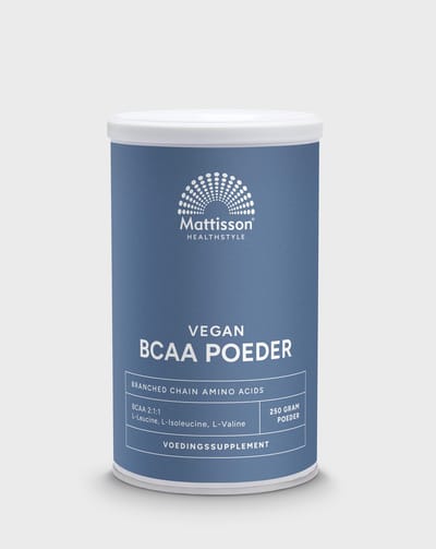 Mattisson - Vegan BCAA Poeder - Branched Chain Amino Acids - Essentiële Aminozuren BCAA Supplement - 250 Gram