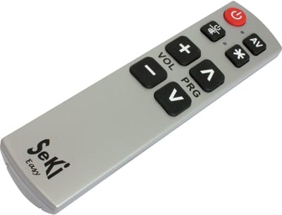 Senioren / Slechtzienden universele makkelijke afstandsbediening met grote toetsen - Seki Easy - silver
